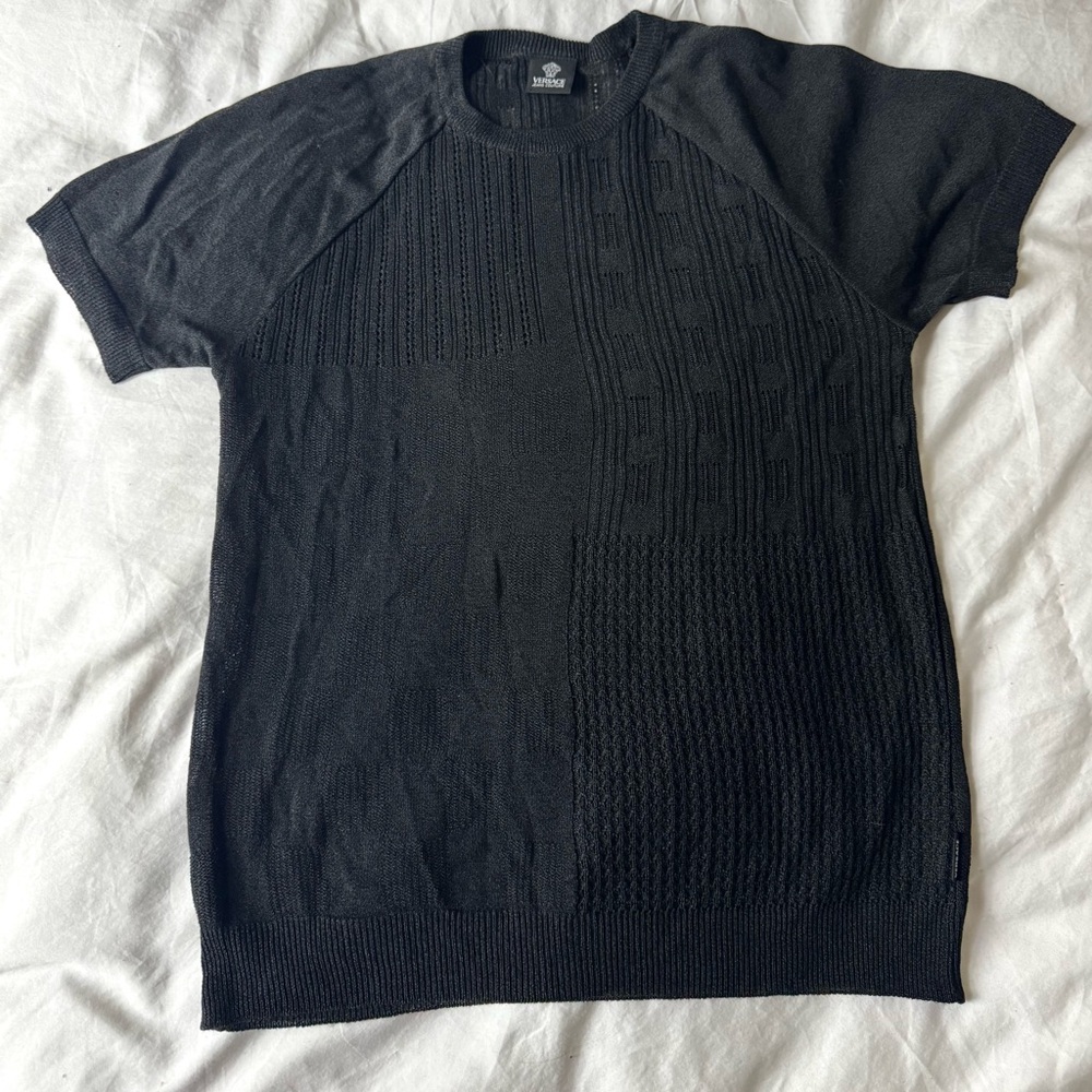 Versace Black Crewneck Sweater